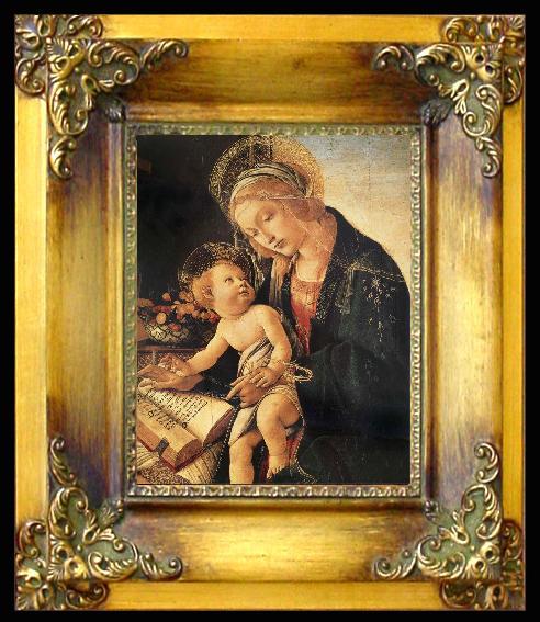 framed  Sandro Botticelli The Madonna of the premonition, Ta040